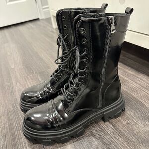 Dream Pairs Platform Black Boots